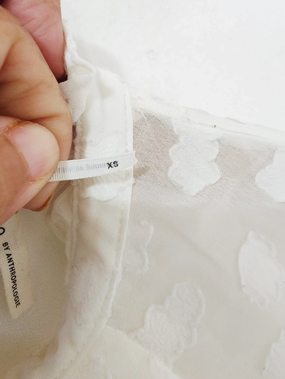 Anthropologie lightweight white